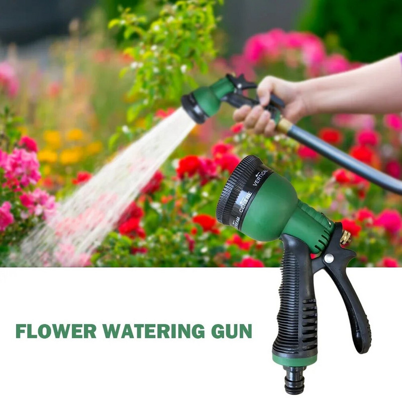 Kaasaskantav voolik piserdusotsik Multifunktsionaalne kastmispihusti Kodumajapidamises kasutatava kõrgsurvega reguleeritav vesi lilled puud