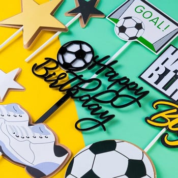 11 τμχ/παρτίδα Ποδόσφαιρο Κέικ Κέικ Topper Χρόνια Πολλά Τούρτα για αγόρι Σημαίες Ποδόσφαιρο Γενέθλια Αθλητικό πάρτι Κέικ Διακόσμηση ψησίματος