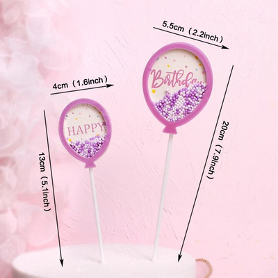 Prekrivač torte Djevojčica Dječak Balon Sretan rođendan Prekrivači kolačića Party Desert Vjenčanje Dekoracija Baby Shower Pribor za pečenje DIY Novo