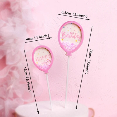 Prekrivač torte Djevojčica Dječak Balon Sretan rođendan Prekrivači kolačića Party Desert Vjenčanje Dekoracija Baby Shower Pribor za pečenje DIY Novo