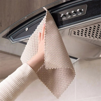 Кърпа за измиване Кухненска почистваща кърпа Парцали Ефективна супер абсорбираща почистваща кърпа от микрофибър Домашно миене на съдове Избърсване против мазнини