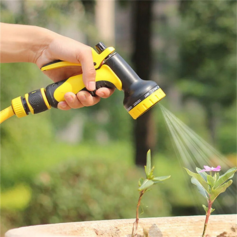 1PC vrtni pištolj za vodu, visokotlačni pištolj za vodu za pranje automobila, 10 funkcija Mlaznica crijeva za prskalicu za zalijevanje vrta u kućanstvu