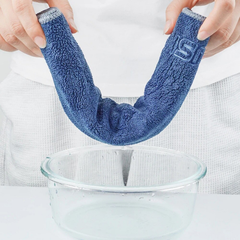 Ručnik za čišćenje od mikrovlakana, debljina, dvostrana krpa za sušenje za njegu automobila, prozori u kućanstvu, krpe za čišćenje kupaonice 30/40/60/75 cm