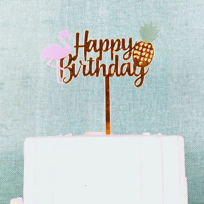 Color Butterfly Happy Birthday Cake Pealkiri Kuldne Akrüül Poiss Tüdruk Butterfly Party Koogikatted Baby shower kookide kaunistuste jaoks