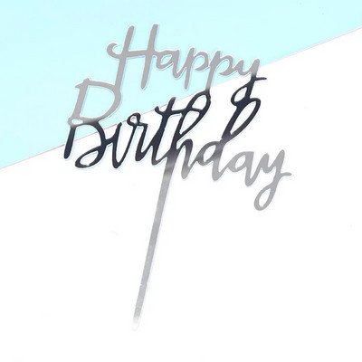 Color Butterfly Happy Birthday Cake Pealkiri Kuldne Akrüül Poiss Tüdruk Butterfly Party Koogikatted Baby shower kookide kaunistuste jaoks