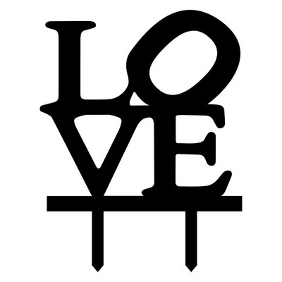 Mitmevärvilised Armastuskoogilipud Akrüülist tordipealsed sõbrapäevaks pulma-aastapäevaks kihluspeo koogikaunistus kuum allahindlus