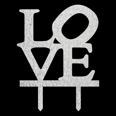 Mitmevärvilised Armastuskoogilipud Akrüülist tordipealsed sõbrapäevaks pulma-aastapäevaks kihluspeo koogikaunistus kuum allahindlus