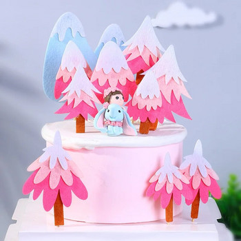 ins Forest Честит рожден ден Топери за торти Подаръци за любимите партита на децата Консумативи за торти за бебешки празници Десертни декорации