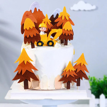 ins Forest χρόνια πολλά Cake Toppers Αγαπημένα παιδικά πάρτι δώρα Cake Topper Supplies for Baby Shower Cakes Dessert Dessert