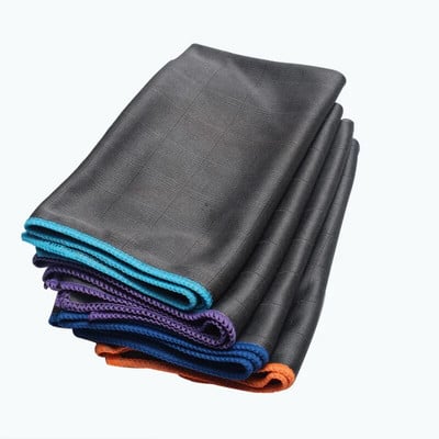 Microfiber Carbon Cloth to Wipe Windows Wine Glasses Tableware Glass Cleaning Cloth Carbon Fiber Rag