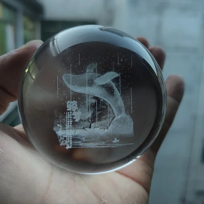 3D kristálygömb kristálybolygó lézergravírozott Naprendszer földgömb csillagászati ajándék születésnapi ajándék üveggömb lakberendezés