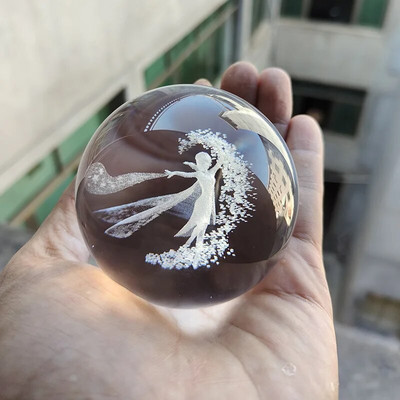 3D kristálygömb kristálybolygó lézergravírozott Naprendszer földgömb csillagászati ajándék születésnapi ajándék üveggömb lakberendezés
