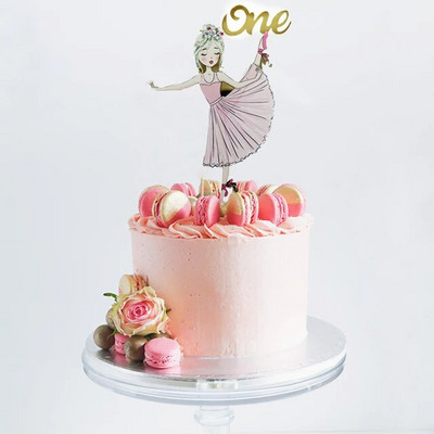 ins Színes Boldog születésnapi tortafesték Arany virágok Akril Születésnapi Party Tortafedő Babazuhanyhoz Torta desszert dekoráció