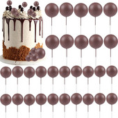 30 tk/komplekti värvilise palliga koogipealne DIY mini vahupall koogikeste magustoidu küpsetamiseks.