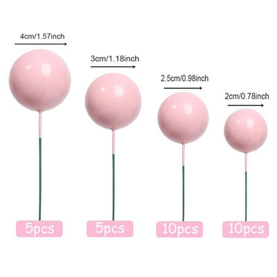 30 tk/komplekti värvilise palliga koogipealne DIY mini vahupall koogikeste magustoidu küpsetamiseks.