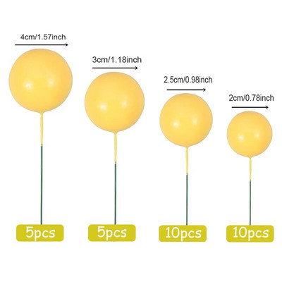 30 tk/komplekti värvilise palliga koogipealne DIY mini vahupall koogikeste magustoidu küpsetamiseks.