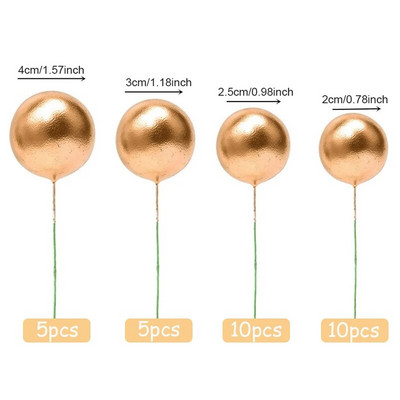 30 tk/komplekti värvilise palliga koogipealne DIY mini vahupall koogikeste magustoidu küpsetamiseks.