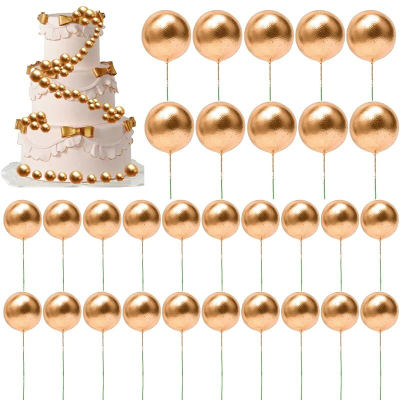 30 tk/komplekti värvilise palliga koogipealne DIY mini vahupall koogikeste magustoidu küpsetamiseks.