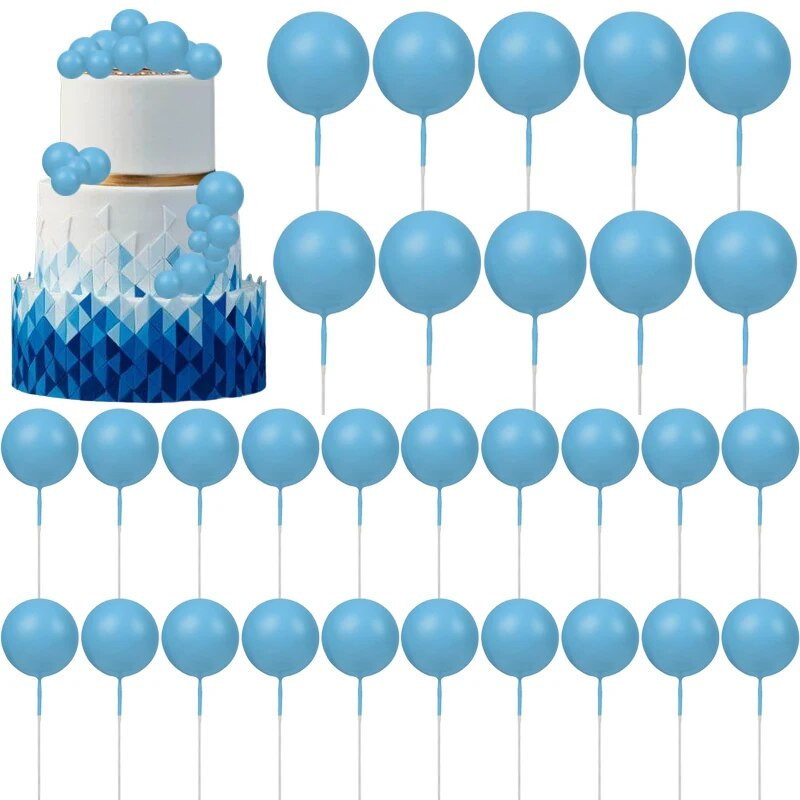 30 tk/komplekti värvilise palliga koogipealne DIY mini vahupall koogikeste magustoidu küpsetamiseks.