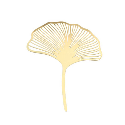 Gold Ginkgo Leaves Διακόσμηση τούρτας Ακρυλικό Χρόνια Πολλά Κέικ Topper Αξεσουάρ ψησίματος Προμήθειες πάρτι Εργαλεία διακόσμησης τούρτας