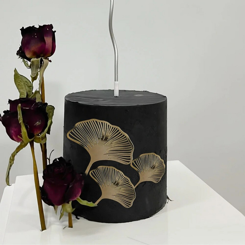 Gold Ginkgo Leaves Διακόσμηση τούρτας Ακρυλικό Χρόνια Πολλά Κέικ Topper Αξεσουάρ ψησίματος Προμήθειες πάρτι Εργαλεία διακόσμησης τούρτας