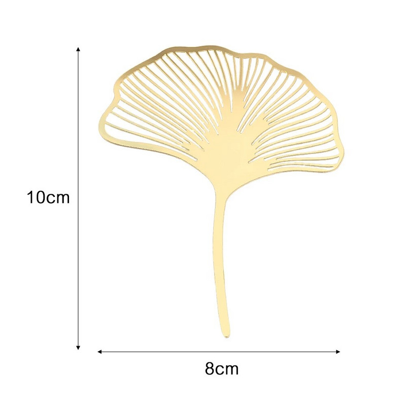 Gold Ginkgo Leaves Διακόσμηση τούρτας Ακρυλικό Χρόνια Πολλά Κέικ Topper Αξεσουάρ ψησίματος Προμήθειες πάρτι Εργαλεία διακόσμησης τούρτας