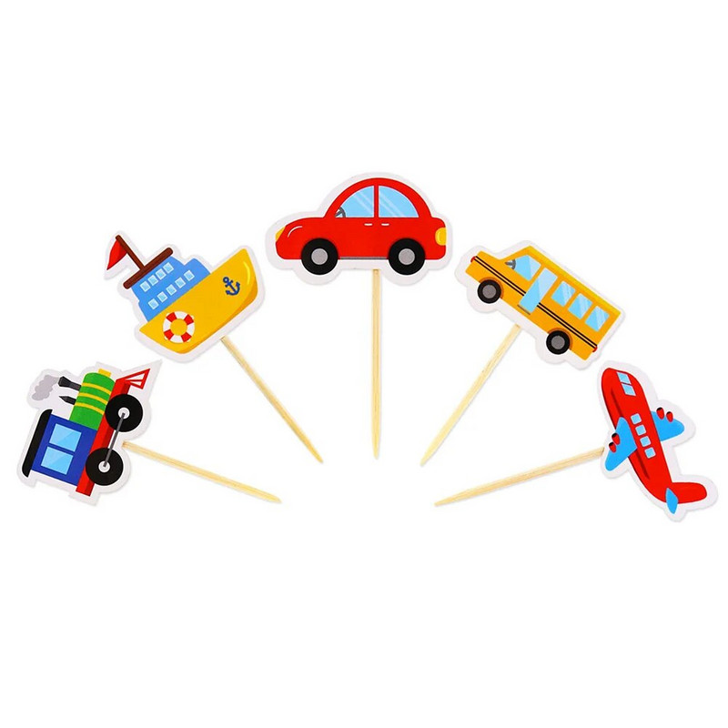 Decoruri minunate pentru tort pentru mașini de transport pentru petreceri tematice și sărbători de naștere