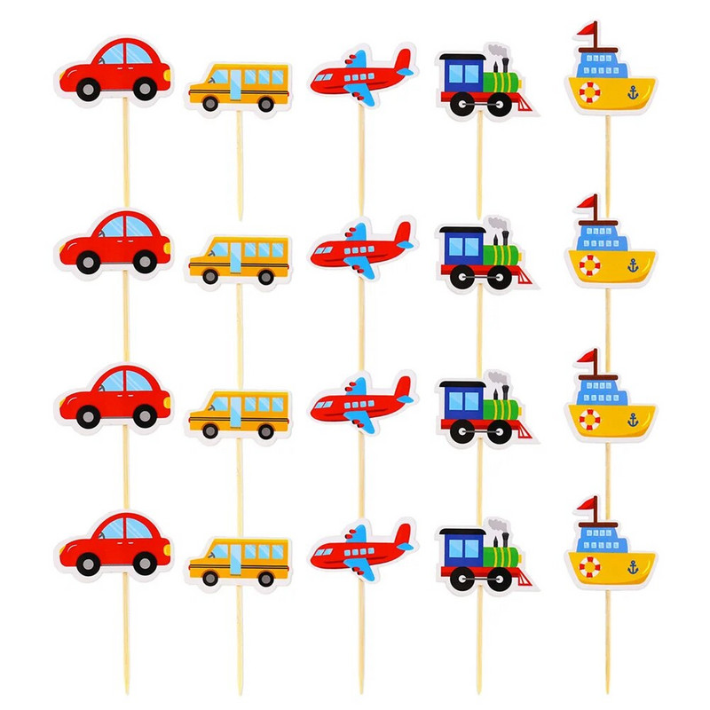 Decoruri minunate pentru tort pentru mașini de transport pentru petreceri tematice și sărbători de naștere