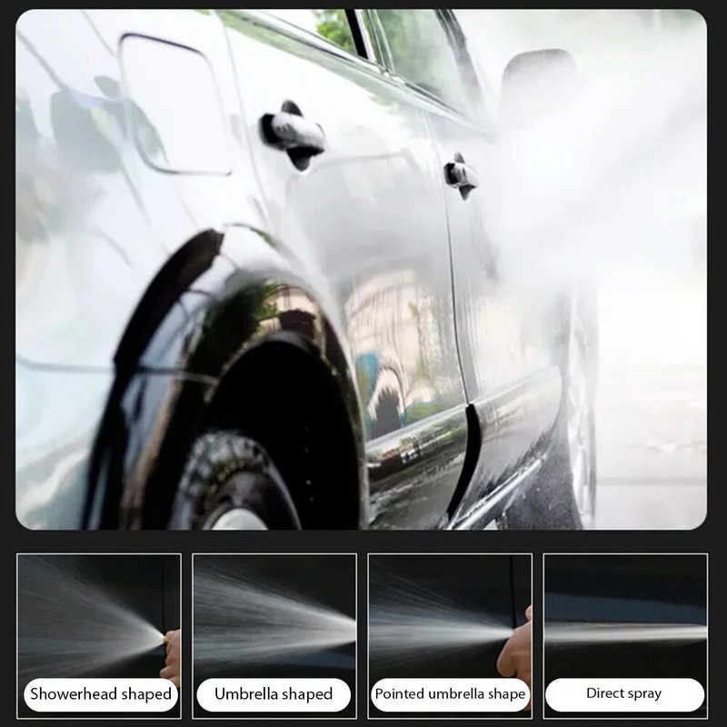 Prijenosni pištolj za pranje Visokotlačni pištolj za vodu Podesivi metalni stroj za pranje automobila Vrtna mlaznica za crijevo za zalijevanje Raspršivač Vrtni alat
