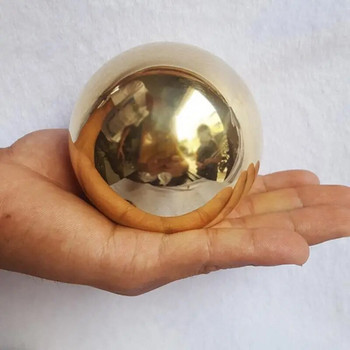 Διάμετρος 25mm-200mm 201 Υλικό Ανοξείδωτο ατσάλι Τιτάνιο Χρυσό Μεταλλικό Κοίλο Διακοσμητικό Στολίδι καθρέφτη μπάλας στρογγυλός θόλος