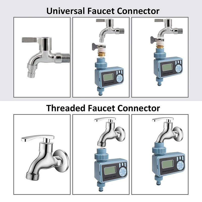 LCD automatinis išmanusis drėkinimo laikmatis Sodo laistymo žarna Vandens purkštuvas laistymo sistema Žemės ūkio drėkinimo laikmatis
