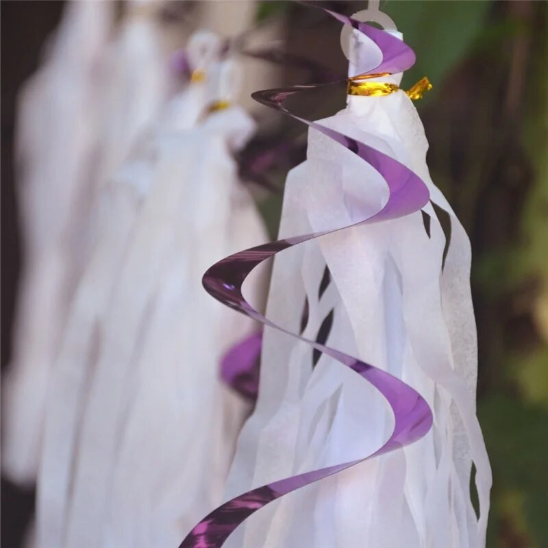 6 vnt. Su gimtadieniu „pasidaryk pats“ dekoratyvinis metalinis lubų kabantis sūkurys, skirtas kūdikio dušui, vestuvėms, Helovino gimtadienio vakarėliui