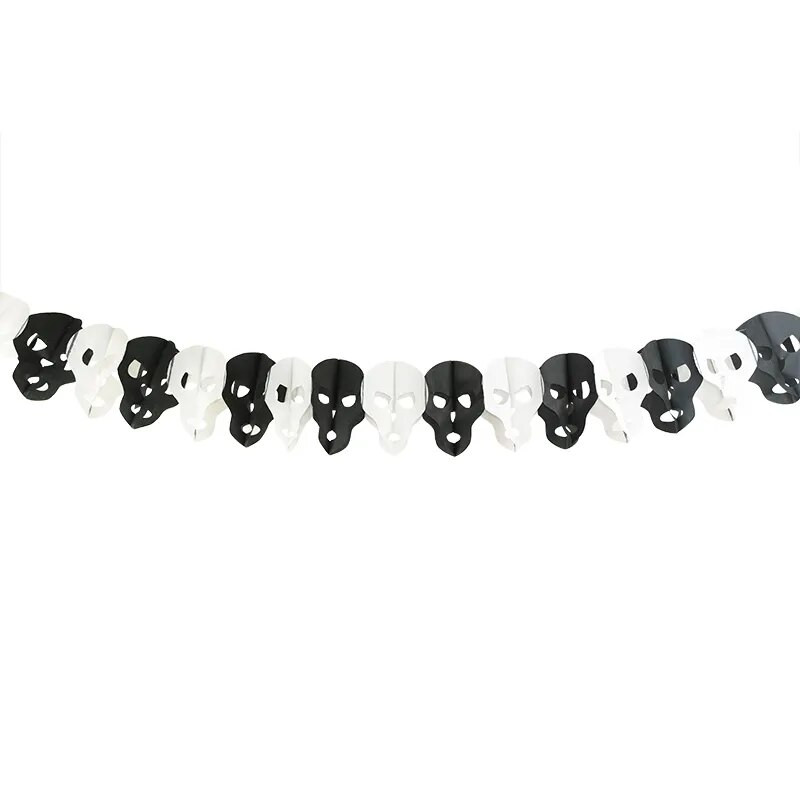 3 méteres Halloween függő füzér sármány denevér sütőtök szellemek pók papír transzparens Halloween parti dekoráció horror kellékek