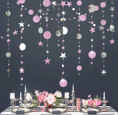 13 jalga kuldne Twinkle Little Star Party Garlands Glitter Rippuvad Kuu tähed Kaunistused Lapsed Sünnipäev Baby Shower Ramadan EID Party