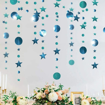 13 jalga kuldne Twinkle Little Star Party Garlands Glitter Rippuvad Kuu tähed Kaunistused Lapsed Sünnipäev Baby Shower Ramadan EID Party