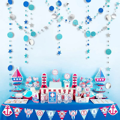 Laserpeegel, ümmargune täht, kuu kolmnurk, paberist vanikud, bänner jõuludeks pulmadeks Palju õnne sünnipäevaks festivalipeo rippkaunistus