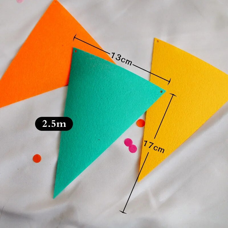 2,5M šarene zastavice, zastavice, vijenac za vjenčanje, rođendan, noć vještica, božićni ukrasi, pribor za zabavu