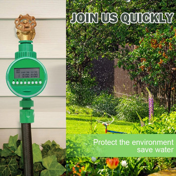 Маркуч за кран Спринклер Градински таймер за вода Цифров програмируем контролер Автоматична ръчна система за време за напояване на домашна градина
