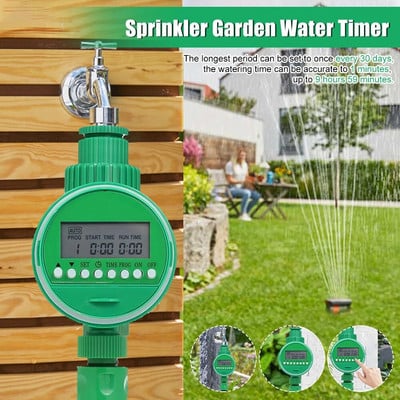 Kraanivooliku sprinkler Aiavee taimer Digitaalne programmeeritav kontroller Automaatne manuaalne koduaia kastmise ajastussüsteem