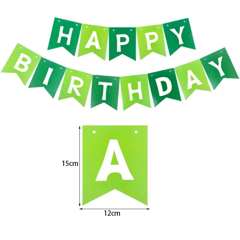 Sretan rođendan Dekoracija za zabavu u džungli Crtić Životinje sa strnadicom Banner Dječji jednogodišnji vijenac za 1. rođendan Safari zabava Dječji tuš