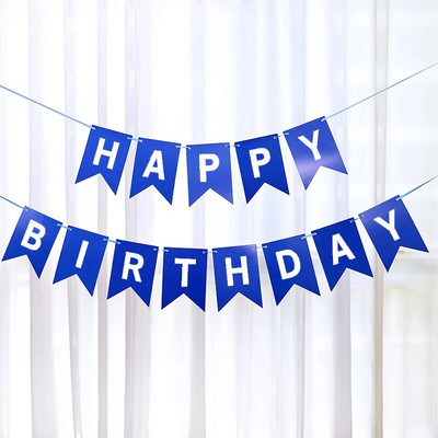 1 set sretan rođendan zlatne zastave za utiskivanje kartona 18 * 13 cm ukrasi za zabavu DIY potrepštine povlačenje rođendanske zastave