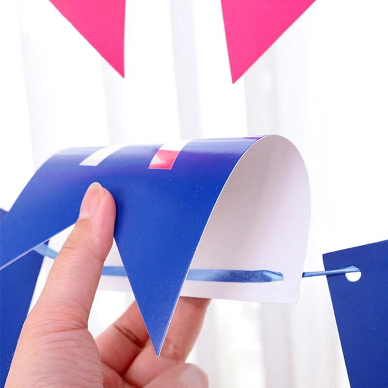 1 set sretan rođendan zlatne zastave za utiskivanje kartona 18 * 13 cm ukrasi za zabavu DIY potrepštine povlačenje rođendanske zastave