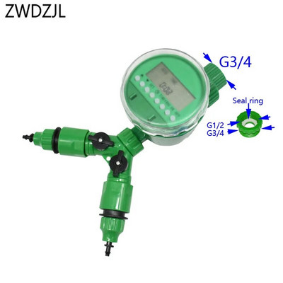 1/4" aiavoolik 2-suunaline kraan, automaatne niisutuskontroller Y veekraan 3/8" pistik kastmissüsteemi veetaimer 1tk