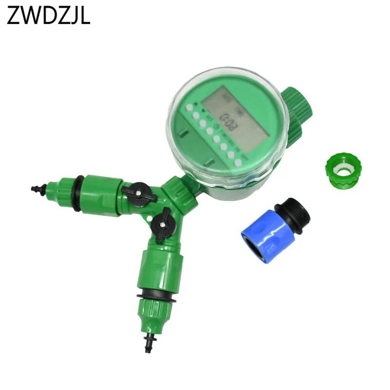 1/4" aiavoolik 2-suunaline kraan, automaatne niisutuskontroller Y veekraan 3/8" pistik kastmissüsteemi veetaimer 1tk