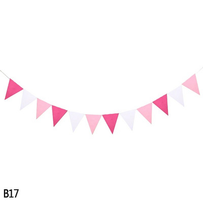 12 zászló függő transzparens filcszövet füzér falra akasztó sármány zászló zászló babaváráshoz esküvői születésnapi parti dekoráció