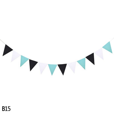 12 zászló függő transzparens filcszövet füzér falra akasztó sármány zászló zászló babaváráshoz esküvői születésnapi parti dekoráció