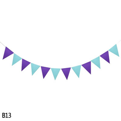 12 zászló függő transzparens filcszövet füzér falra akasztó sármány zászló zászló babaváráshoz esküvői születésnapi parti dekoráció