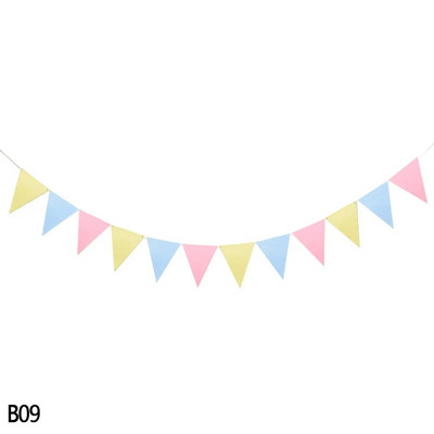 12 zászló függő transzparens filcszövet füzér falra akasztó sármány zászló zászló babaváráshoz esküvői születésnapi parti dekoráció