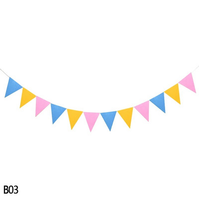 12 zászló függő transzparens filcszövet füzér falra akasztó sármány zászló zászló babaváráshoz esküvői születésnapi parti dekoráció