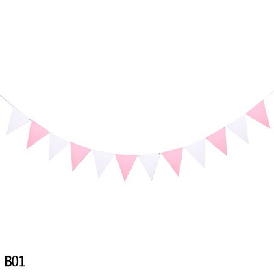 12 zászló függő transzparens filcszövet füzér falra akasztó sármány zászló zászló babaváráshoz esküvői születésnapi parti dekoráció